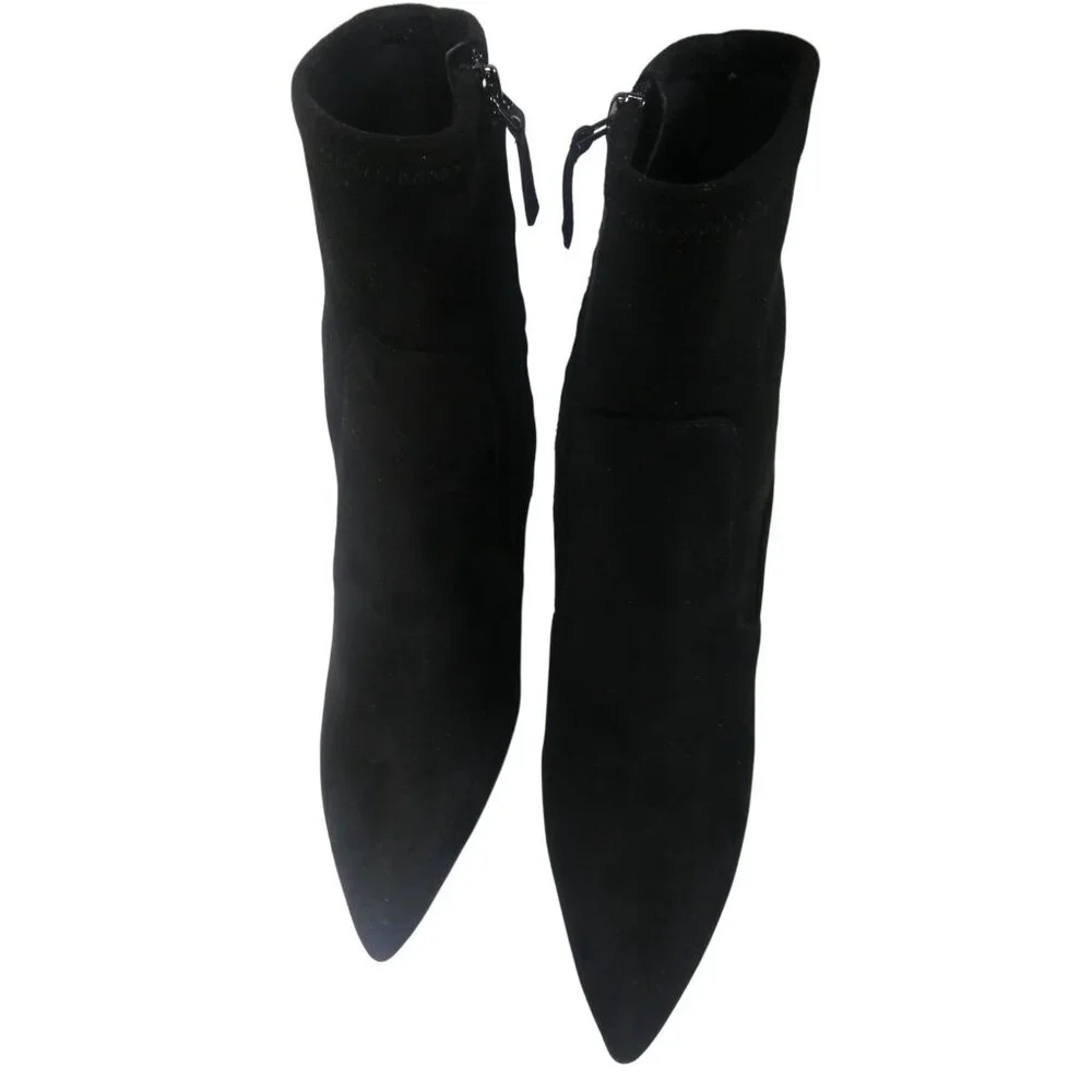 Nine West Women's Black‎ Suede Heels Size 8.5 - Picture 3 of 11